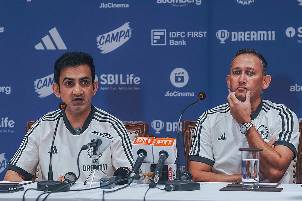 Ajit Agarkar and Gautam Gambhir Press Conference