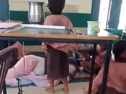Aligarh school teacher sleeping