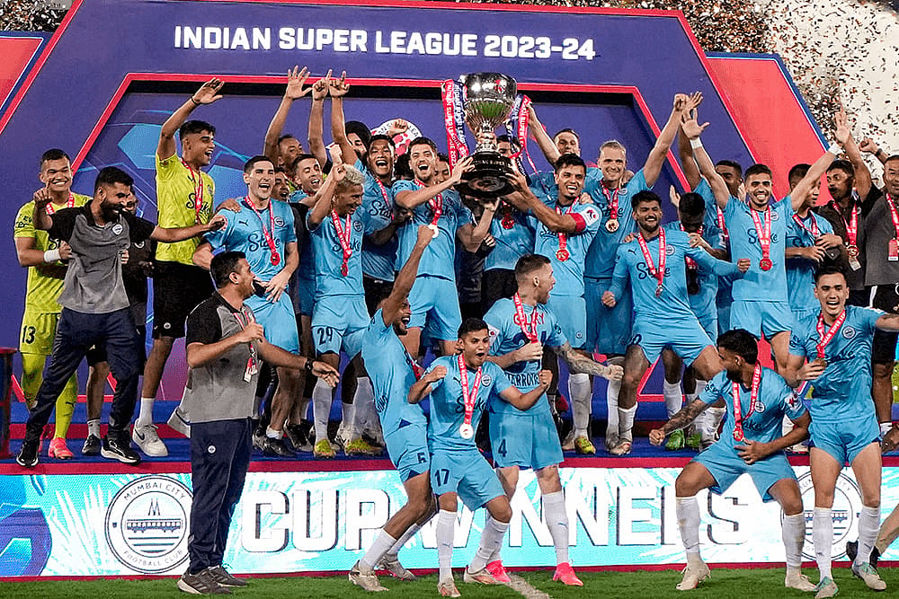 Photo: PTI/Swapan Mahapatra : Mumbai City FC win ISL 2023-24