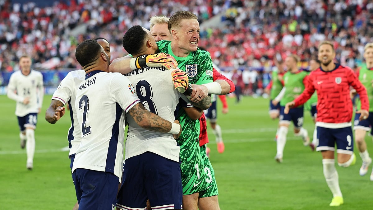 Jordan Pickford was England's hero.