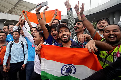 T20 World Champions Indian team arrive in Delhi