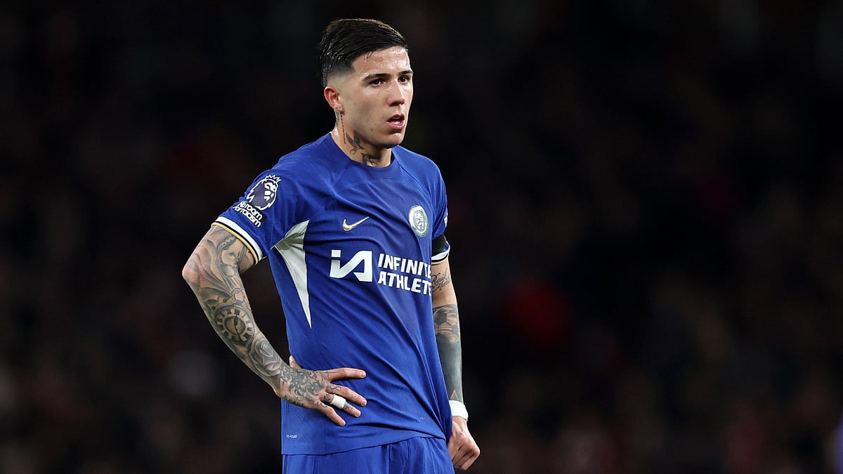 File Photo : Enzo Fernandez will link up with Chelsea's squad next week.