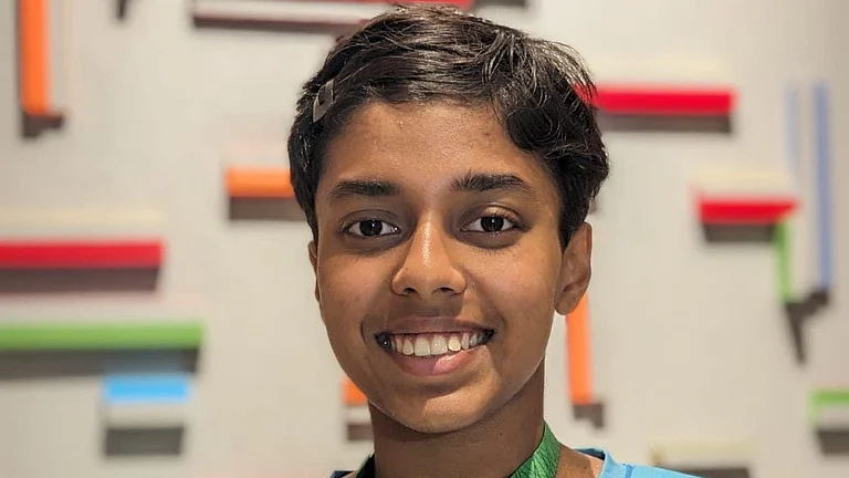 Dhinidhi Desinghu, India's youngest member at the Paris Olympics. - X/@swimmingfederationofindia