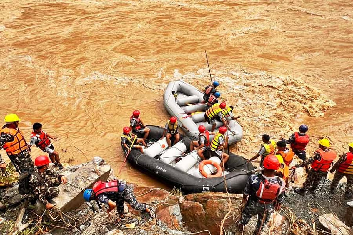 PTI : Rescue operations launched after landslides hit Nepal region |