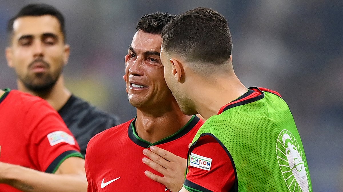 Cristiano Ronaldo was in tears after his penalty was saved - null