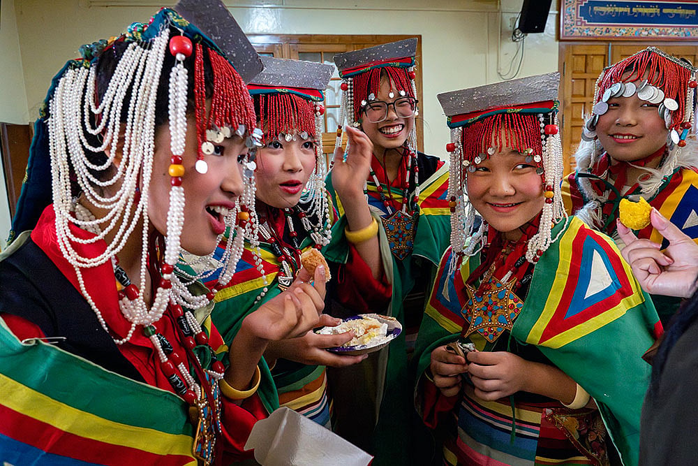 Photo: AP/Ashwini Bhatia : Exiled Tibetan