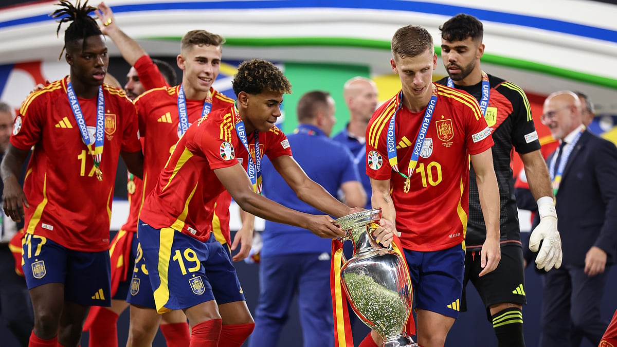 Spain trio Nico Williams, Lamine Yamal and Dani Olmo.