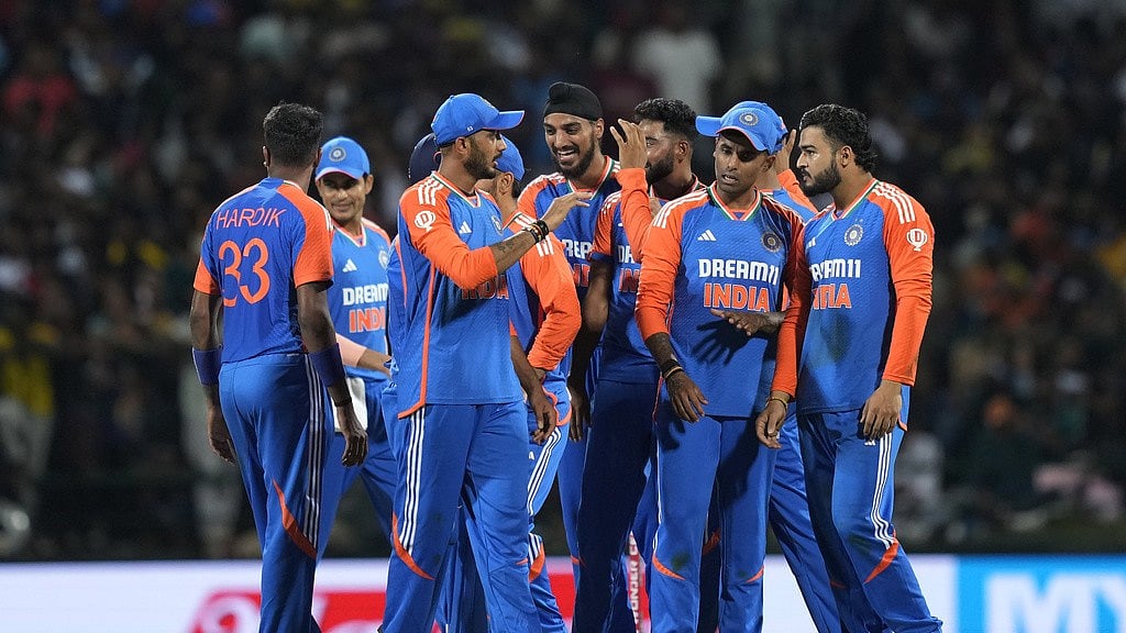 AP : File photo of Indian T20I team.