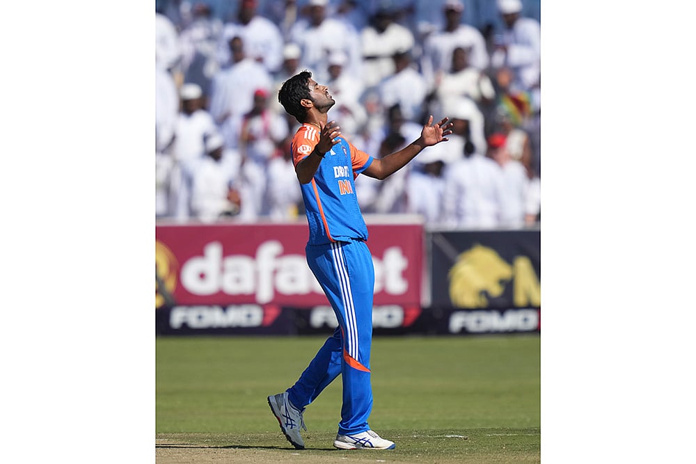 Washington Sundar during Zimbabwe vs India 4th T20I Cricket photo gallery_6