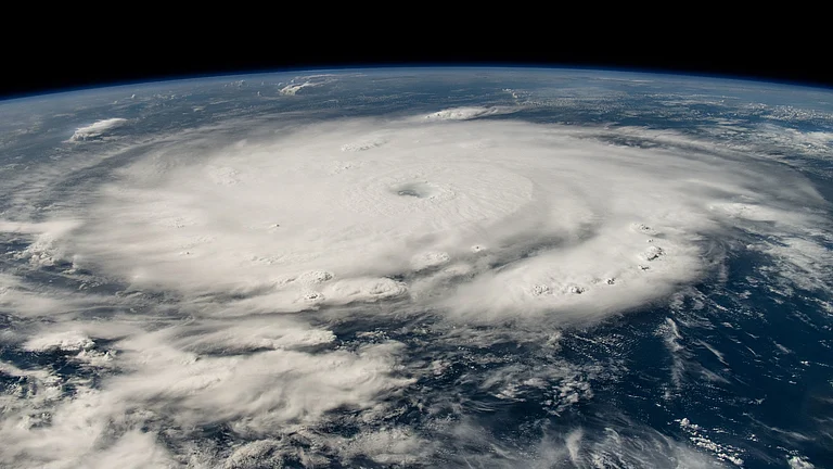 Hurricane Beryl pictured as a category 4 storm by NASA. - X