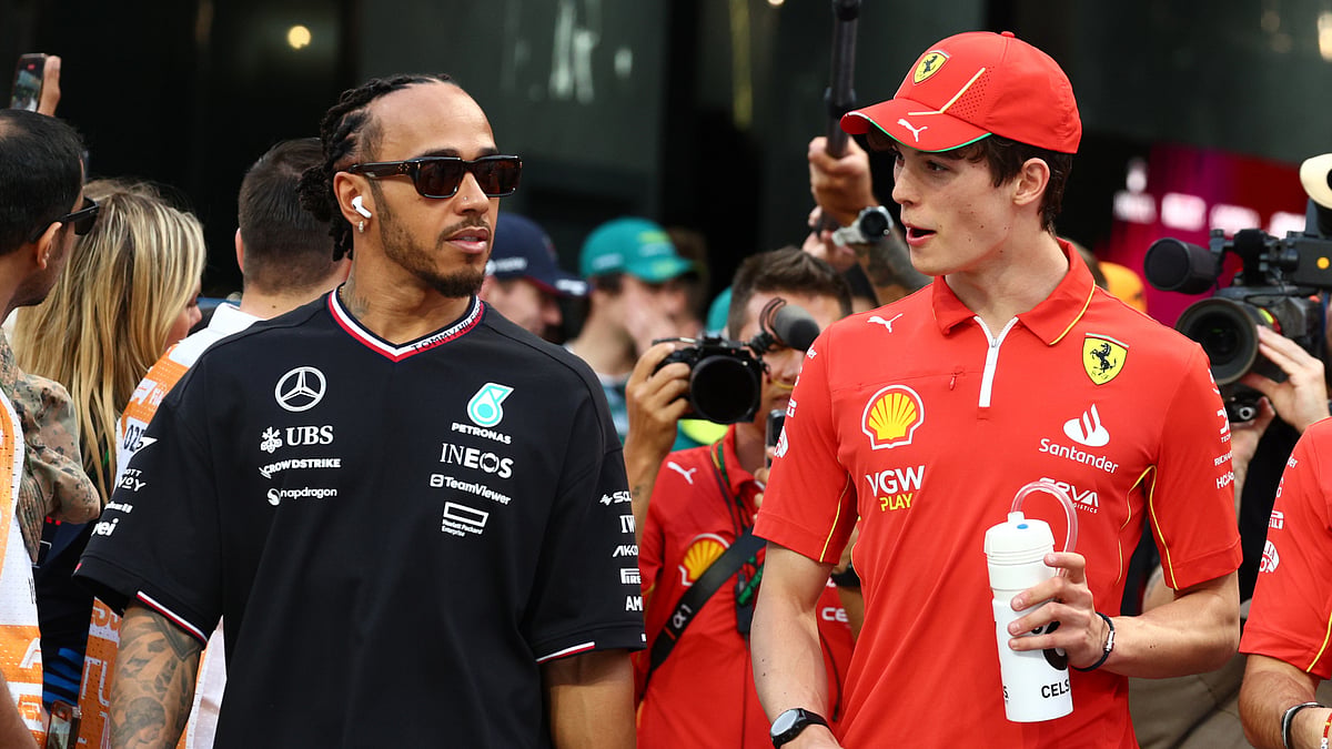 Oliver Bearman is excited for the arrival of Lewis Hamilton at Ferrari.