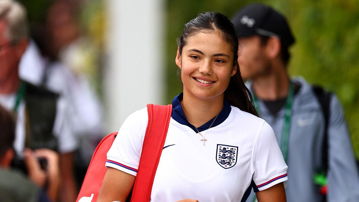 Emma Raducanu at Wimbledon.