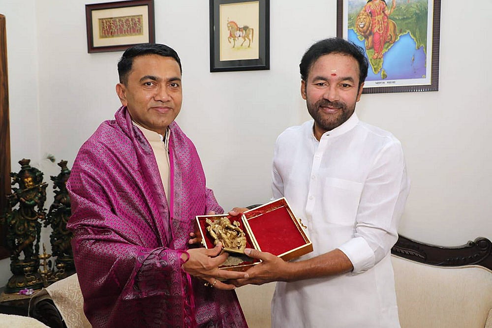 G. Kishan Reddy and Goa Chief Minister Pramod Sawant 