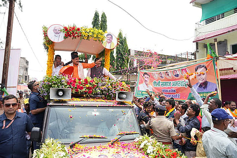 Mohan Yadav holds a roadshow