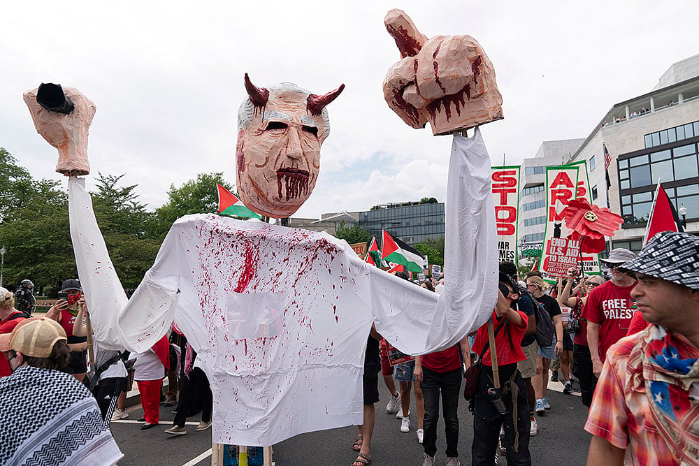 Protest against Israeli Prime Minister Benjamin Netanyahu in Washington_2
