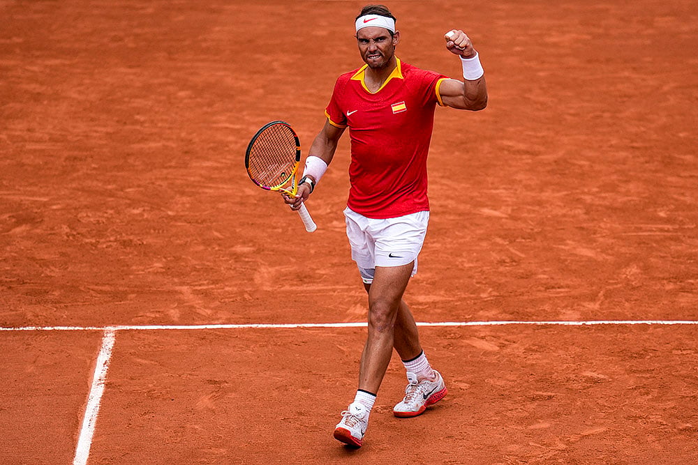 Tennis At Paris Olympics_Rafael Nadal and Carlos Alcaraz vs Tallon Griekspoor and Wesley Koolhof_6