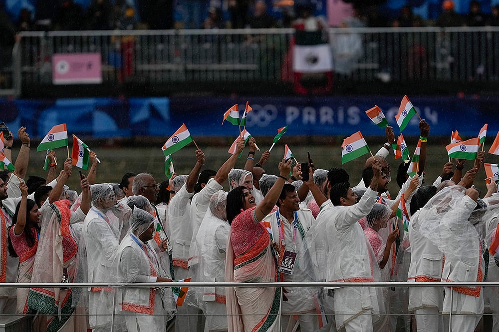 Indian athletes at Paris Olympics 2024 Opening Ceremony_8