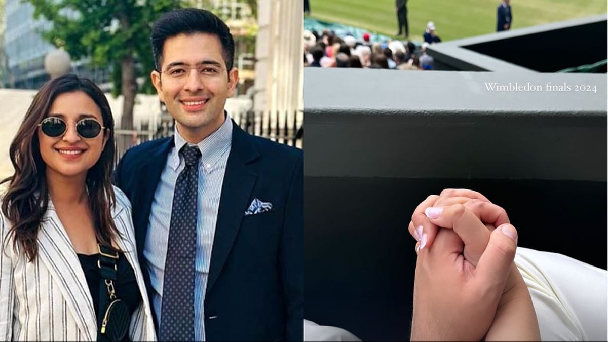 Instagram : Parineeti Chopra and Raghav Chadha at Wimbledon 2024