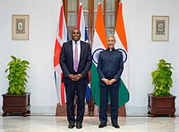 David Lammy’s India Visit: A High-Stakes Play In The Post-Brexit Diplomacy (X via AP) : This photo obtained from the Indian Foreign Minister Subrahmanyam Jaishankar's X account shows British Foreign Secretary David Lammy, left, with Jaishankar in New Delhi, India, Wednesday, July 24, 2024.