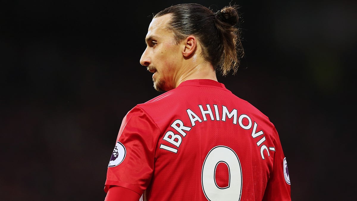 Zlatan Ibrahimovic in action for Manchester United.