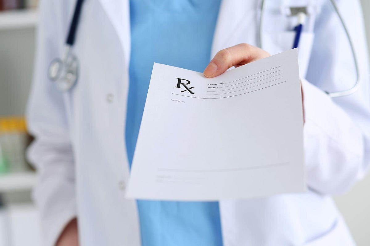 File photo : Prescription for pills