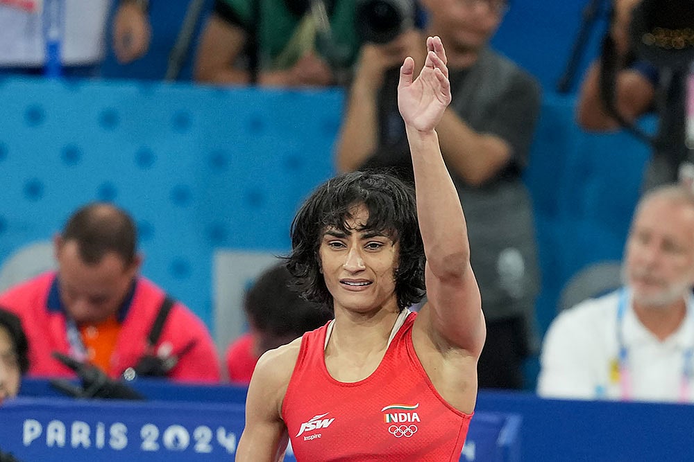 Photo: PTI/Ravi Choudhary : Paris Olympics Wrestling