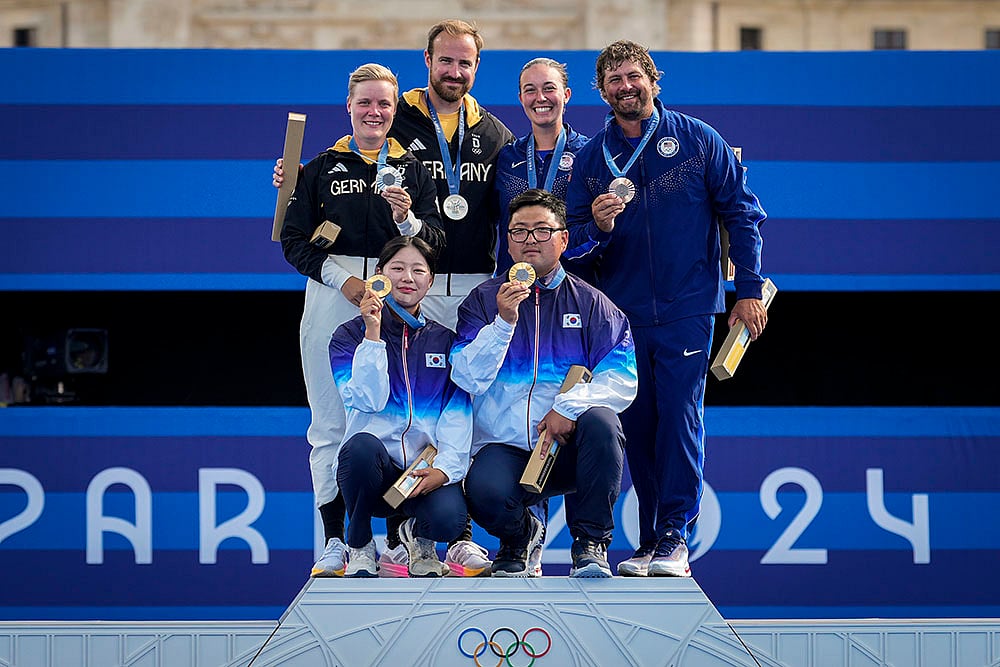 2024 Paris Olympic Games 2024 Archery Medallists_Archery mixed team finals_1