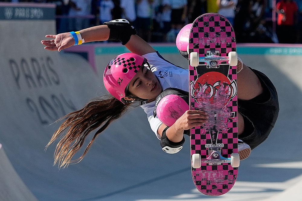 Womens skateboarding park final