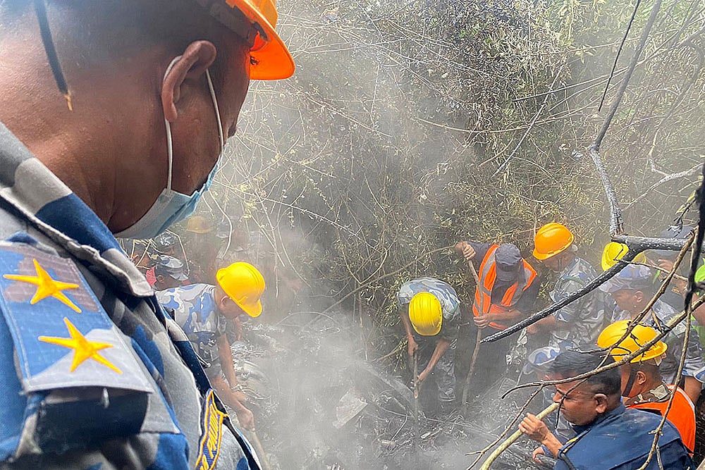 Helicopter crash in Nepal