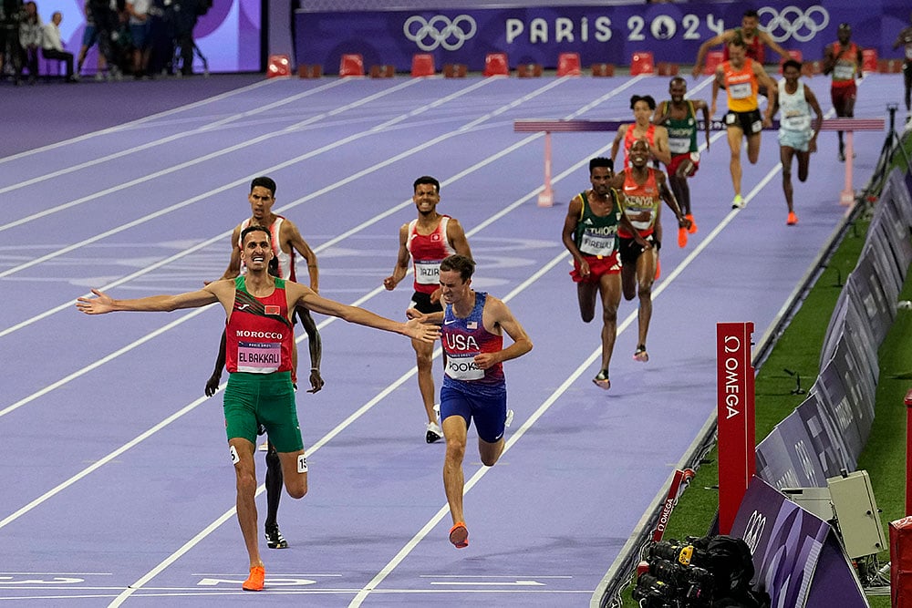 2024 Paris Olympic Games Athletics mens 3000-meter steeplechase Finals_5