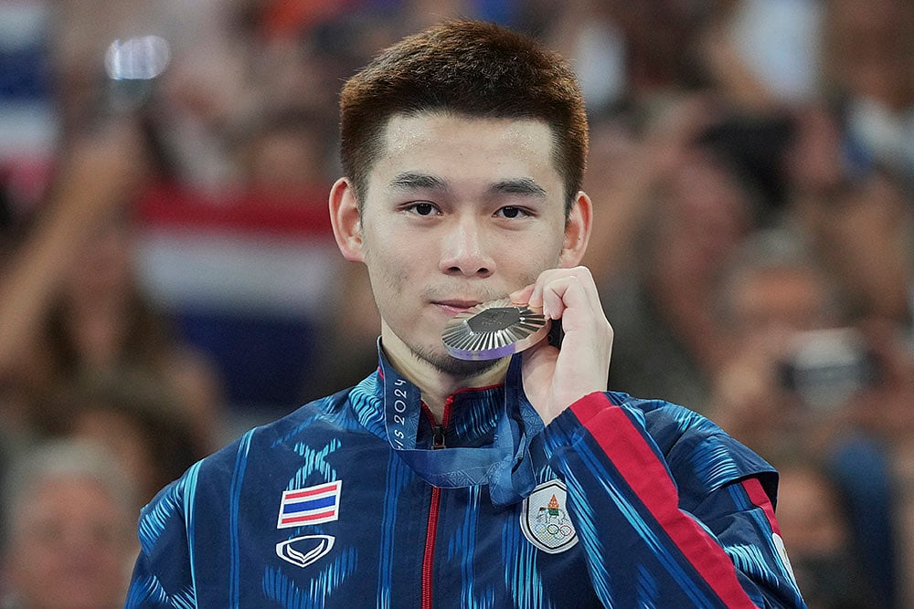 Paris Olympic Games 2024 Badminton Mens singles medal winners_2