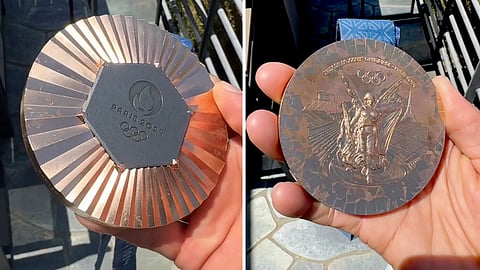 American skateboarder Nyjah Huston has posted pictures of 2024 Paris Olympics bronze medal quality.
