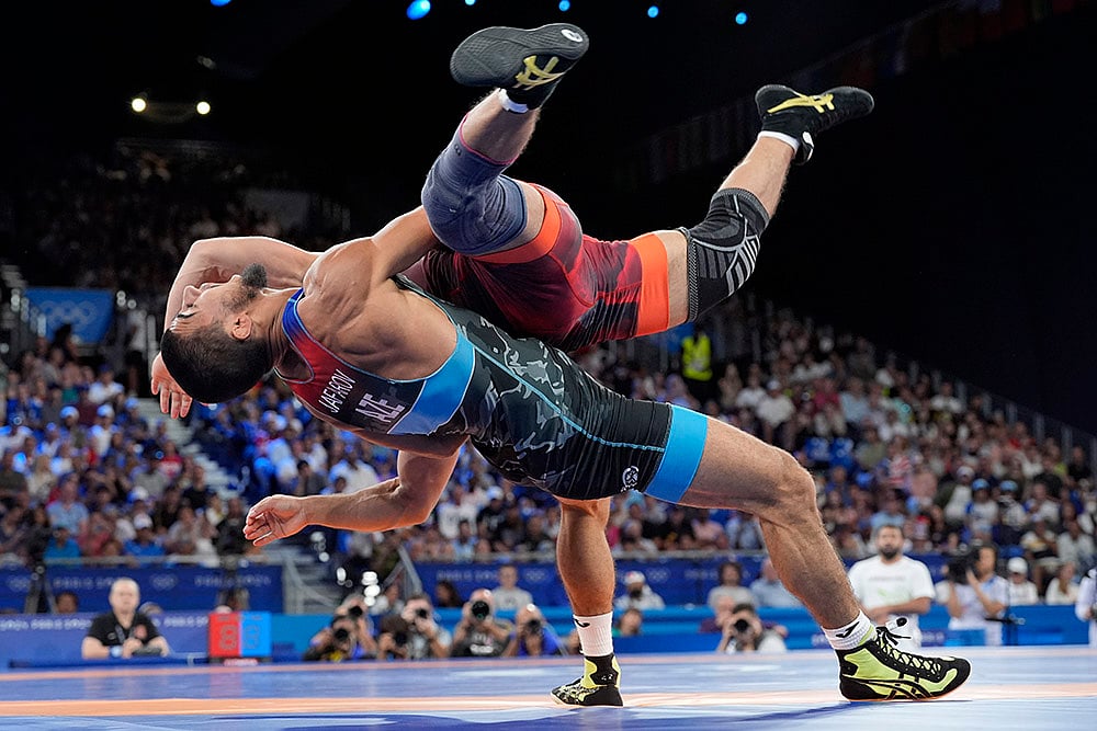 2024 Paris Olympics DAY 13 Photo_mens Greco-Roman 67kg bronze medal wrestling