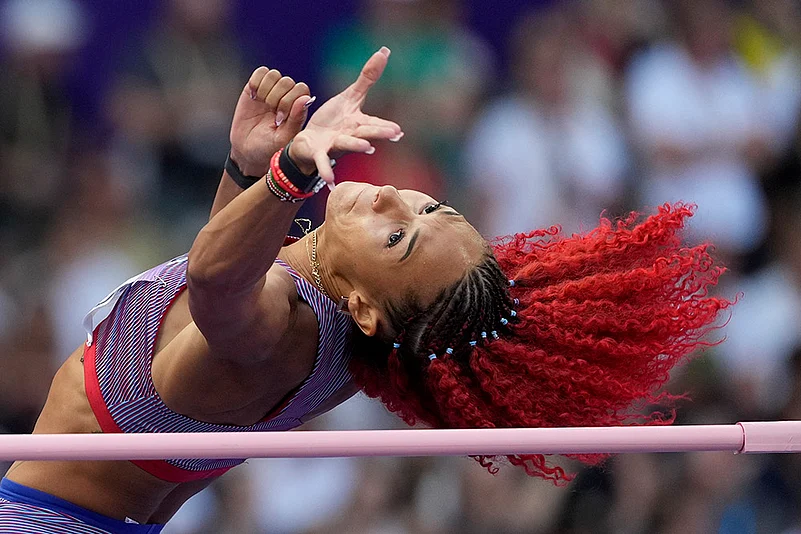 2024 Paris Olympics DAY 13 Photo_womens heptathlon high jump