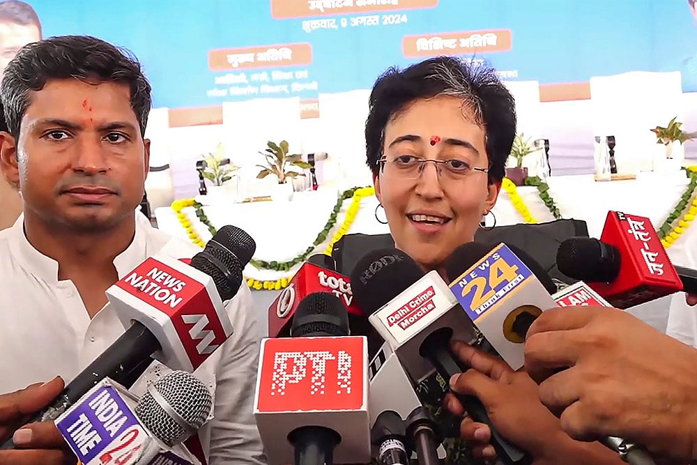 Atishi addresses media  after Supreme Court granted bail to Manish Sisodia