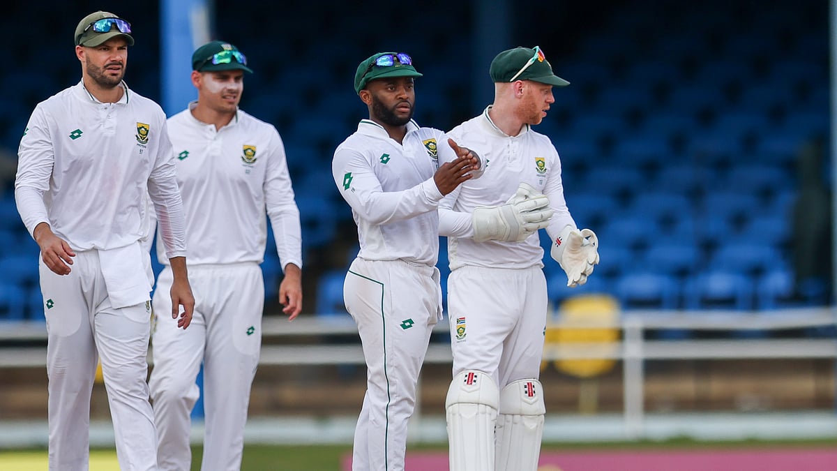 X/ProteasMenCSA : Action from the first Test between West Indies and South Africa in Port of Spain, Trinidad.