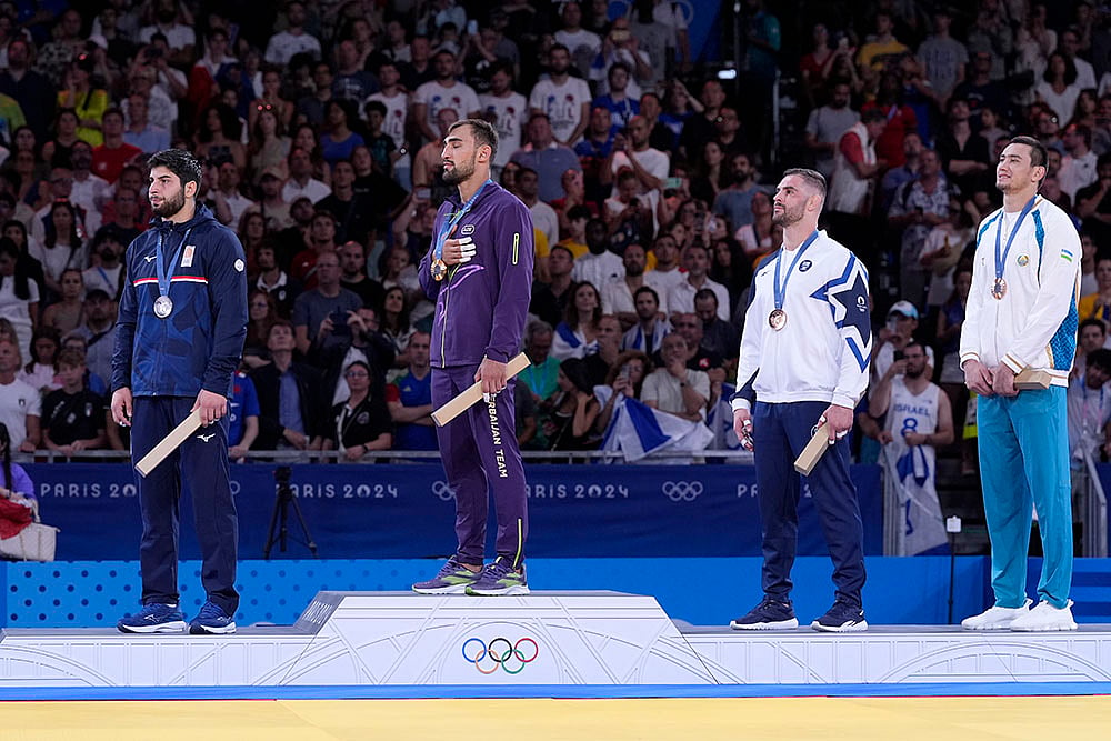 2024 Paris Olympics Judo Medal winners_mens -100 kg event in the team judo competition