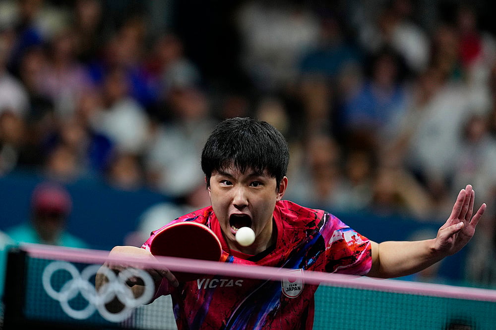 2024 Paris Olympics Day 14_mens bronze medal team table tennis match 