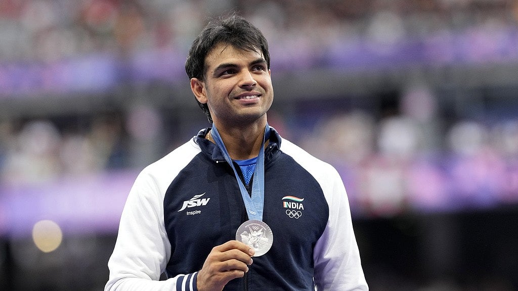 Neeraj Chopra bagged the silver medal at the men's javelin throw event of Paris Olympic Games 2024. - AP