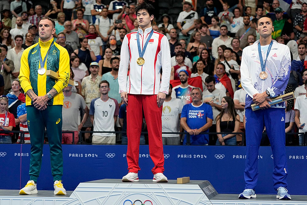 2024 Paris Olympics swimming medalists_mens 100-meter freestyle 