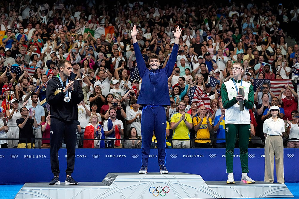 2024 Paris Olympics swimming medalists_mens 1500-meter freestyle 