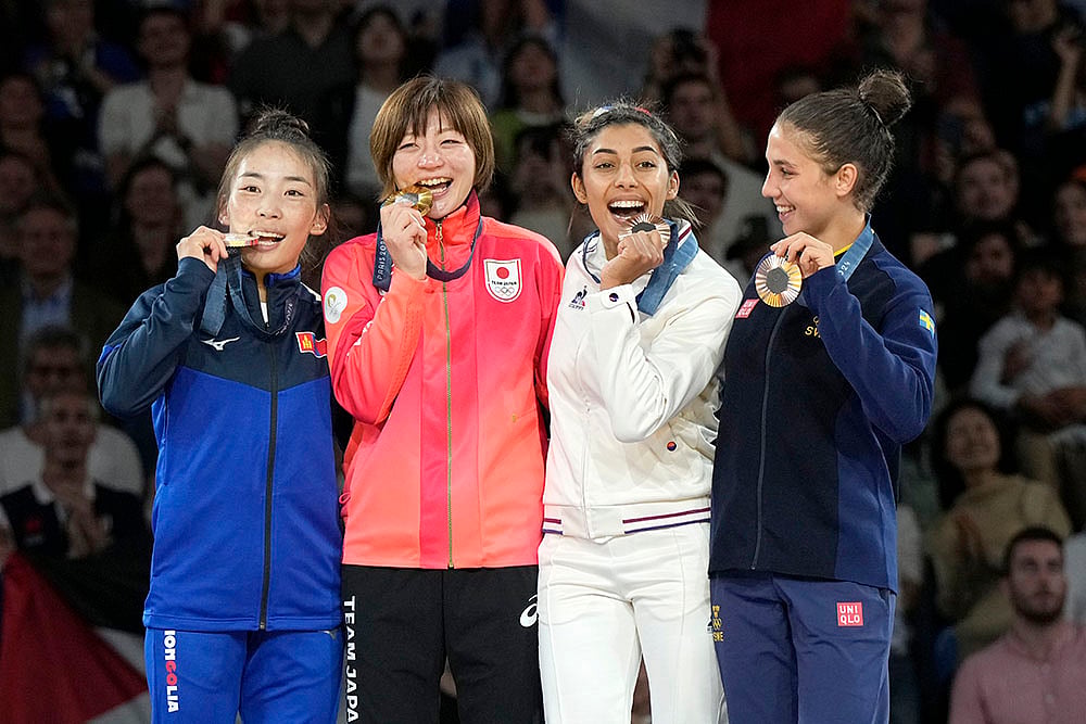 2024 Paris Olympics Judo Medal winners_womens -48kg event in team judo competition
