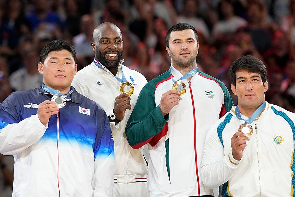 2024 Paris Olympics Judo Medal winners_mens +100 kg event in team judo competition