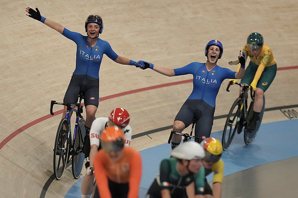 2024 Paris Olympics Day 14_womens madison event