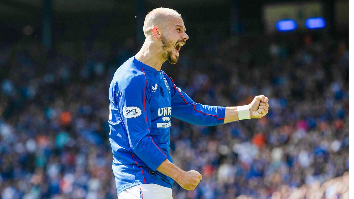 Vaclav Cerny was on target for Rangers versus Motherwell.