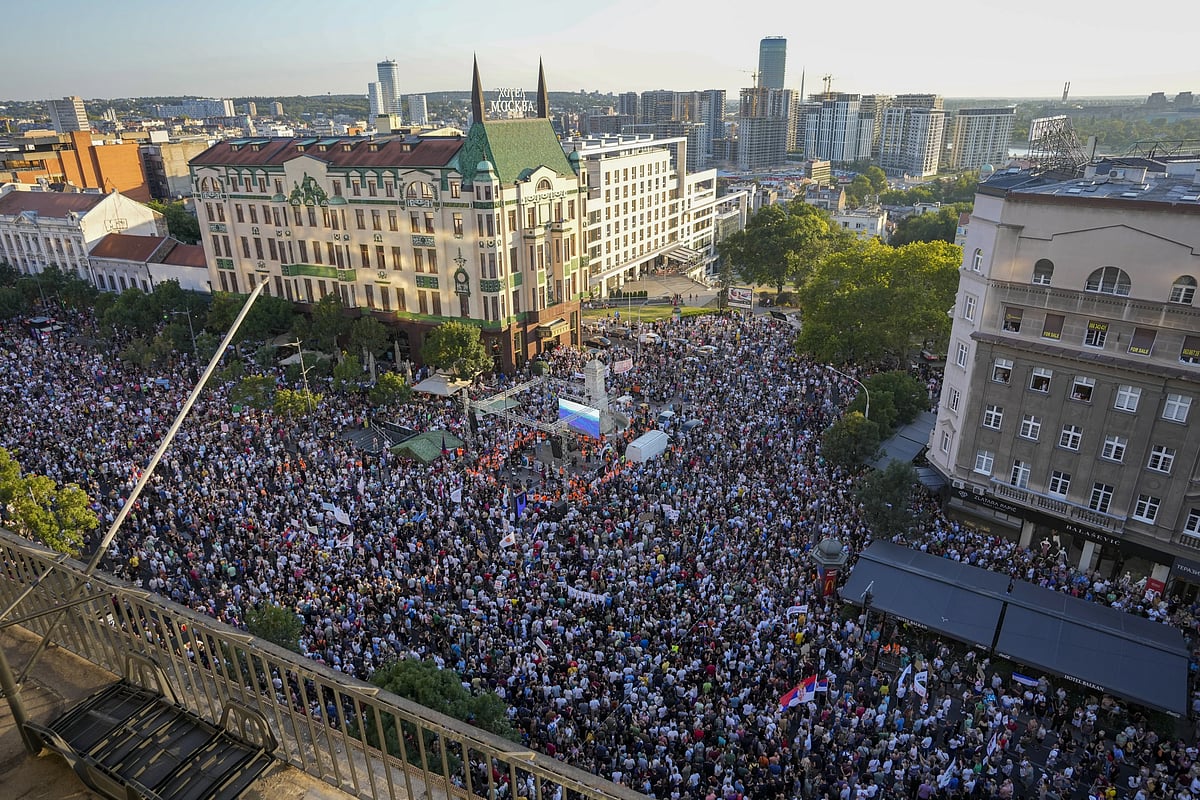 Thousands Protest In Serbia Against Lithium Mining Project