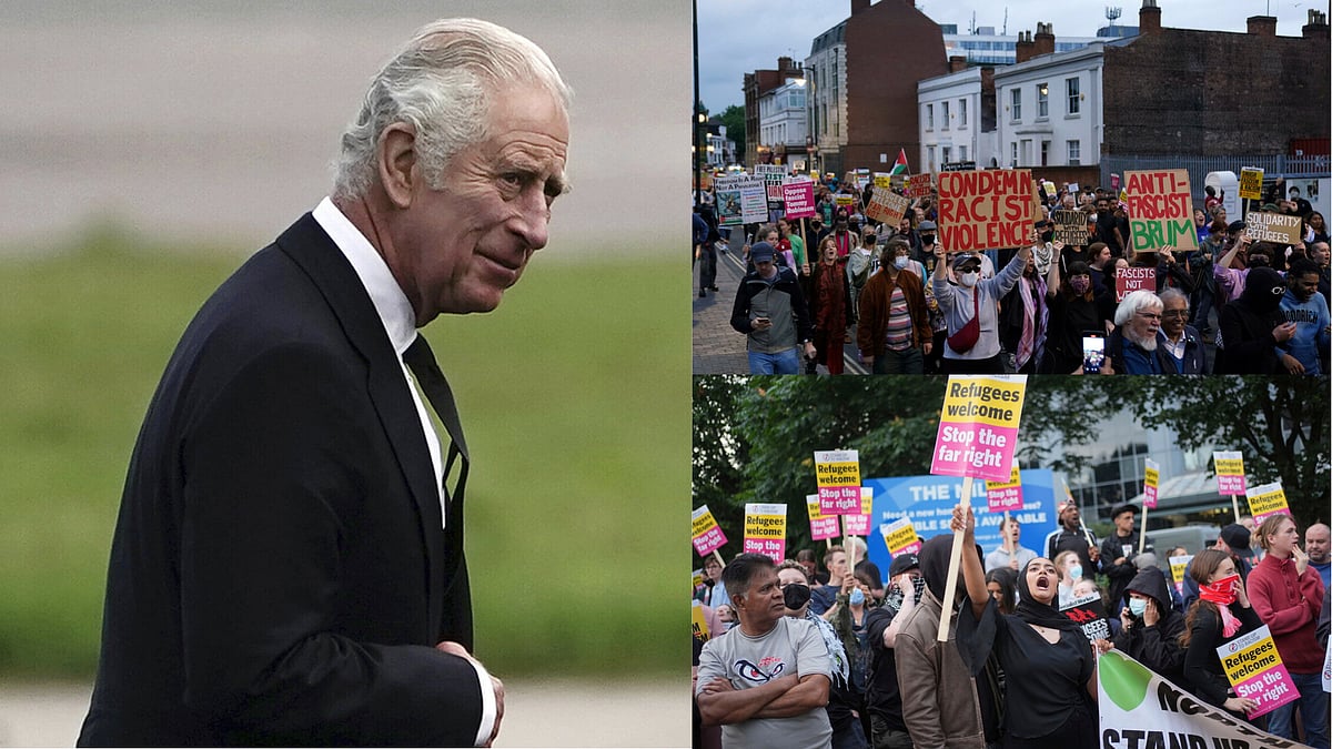 uk riots king charles