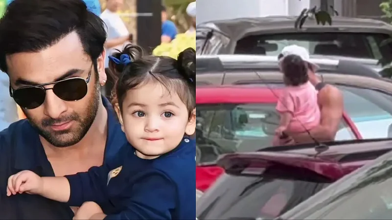 Ranbir Kapoor with Raha