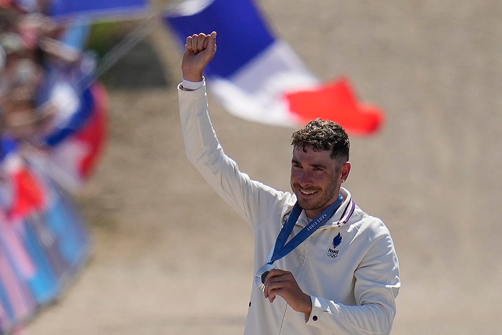Paris Olympics Mountain Bike_mens mountain bike race Silver medallist Victor Koretzky, of France