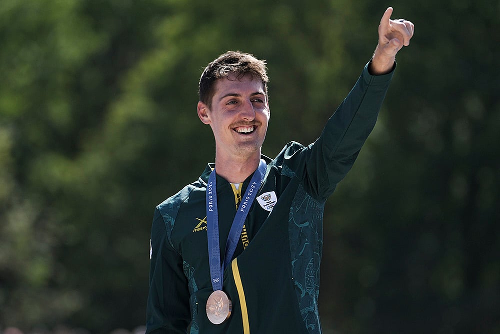 2024 Paris Olympics_mens mountain bike race bronze medallist Alan Hatherly, of South Africa